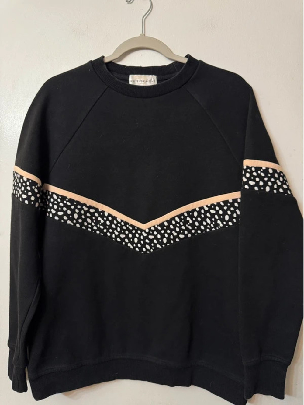 Sarah's Day x White Fox Active "All I Do Is Brunch" Blackout Crewneck Medium